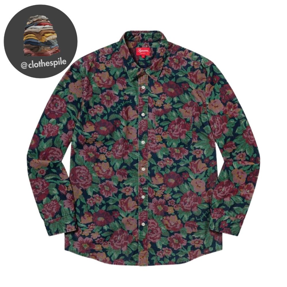 Digi Floral Corduroy Shirt